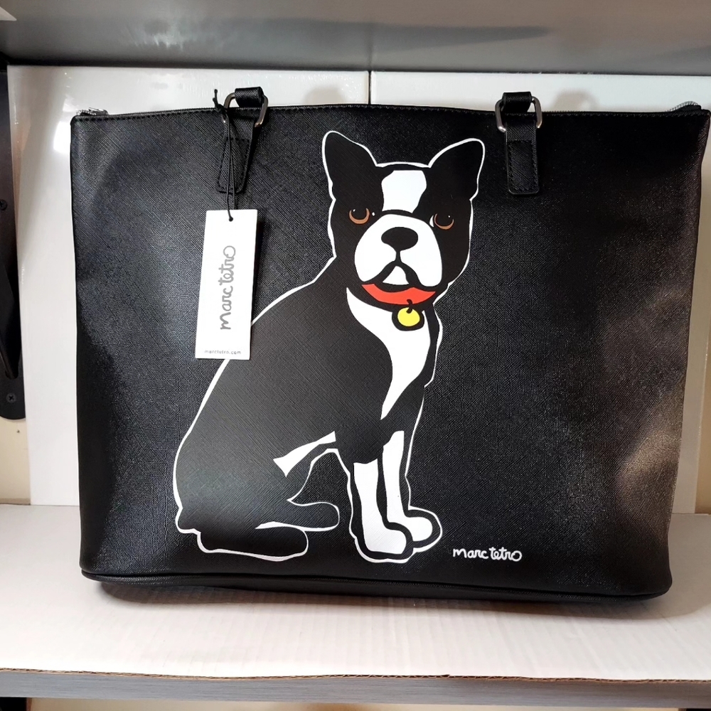 New With Tags Marc Tetro French Bulldog Tote handbag